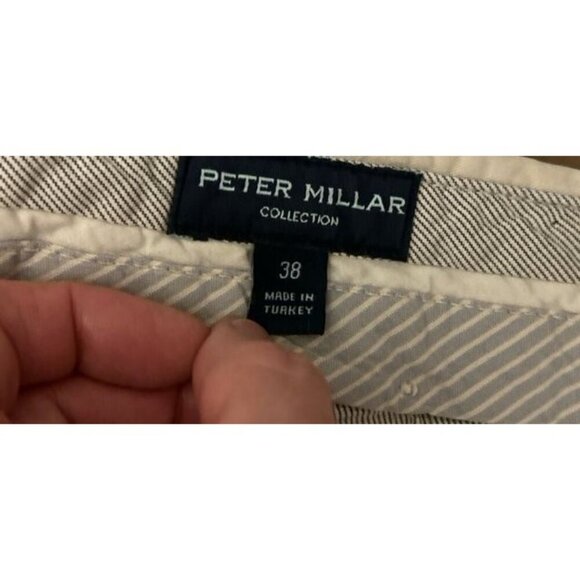 PETER MILLAR Collection Shorts Cotton Chino Khaki 7.5" In Sand Light Gray Color - Picture 4 of 5